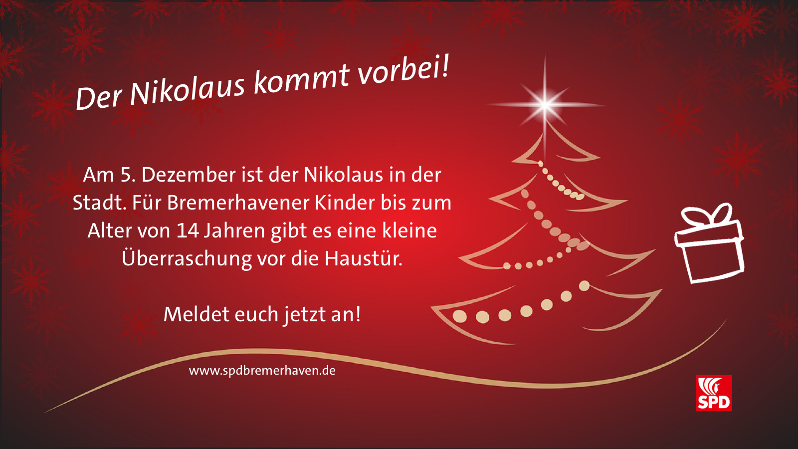 Anmeldung: Der Nikolaus kommt vorbei!