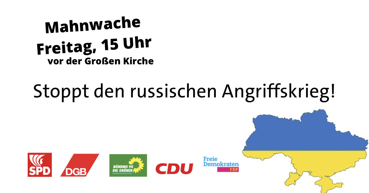 Gemeinsamer Aufruf von SPD, CDU, FDP, Bündnis ‘90/Die Grünen und DGB in Bremerhaven