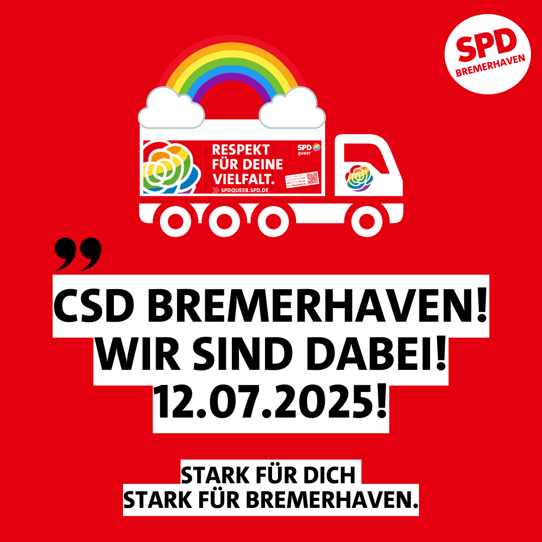 CSD Bremerhaven 2025 – Wir sind dabei!
