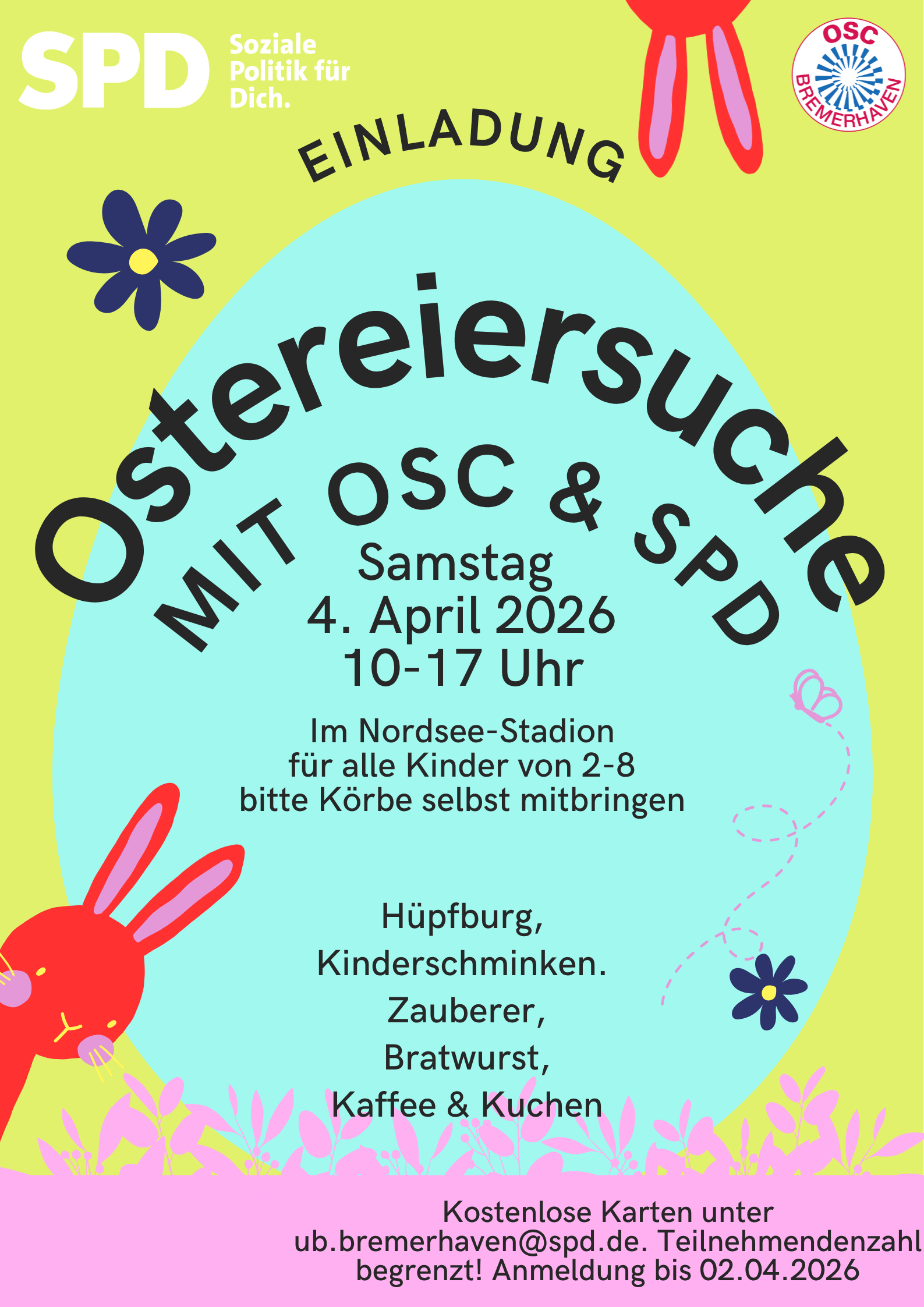 Große osteraktion mit osc Bremerhaven und SPD Bremerhaven