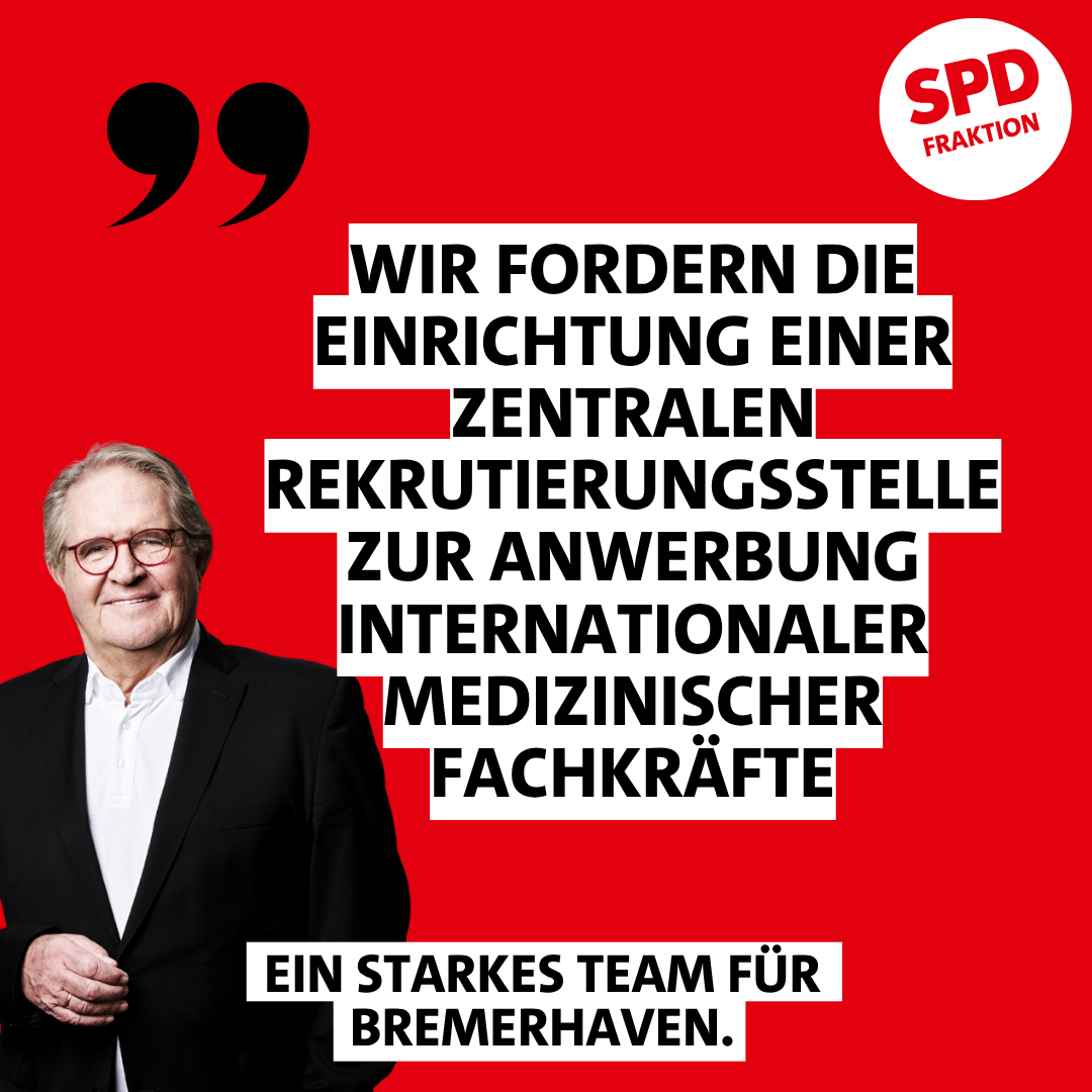Jörn Hoffmann (SPD) fordert zentrale Rekrutierungsstelle für internationale medizinische Fachkräfte