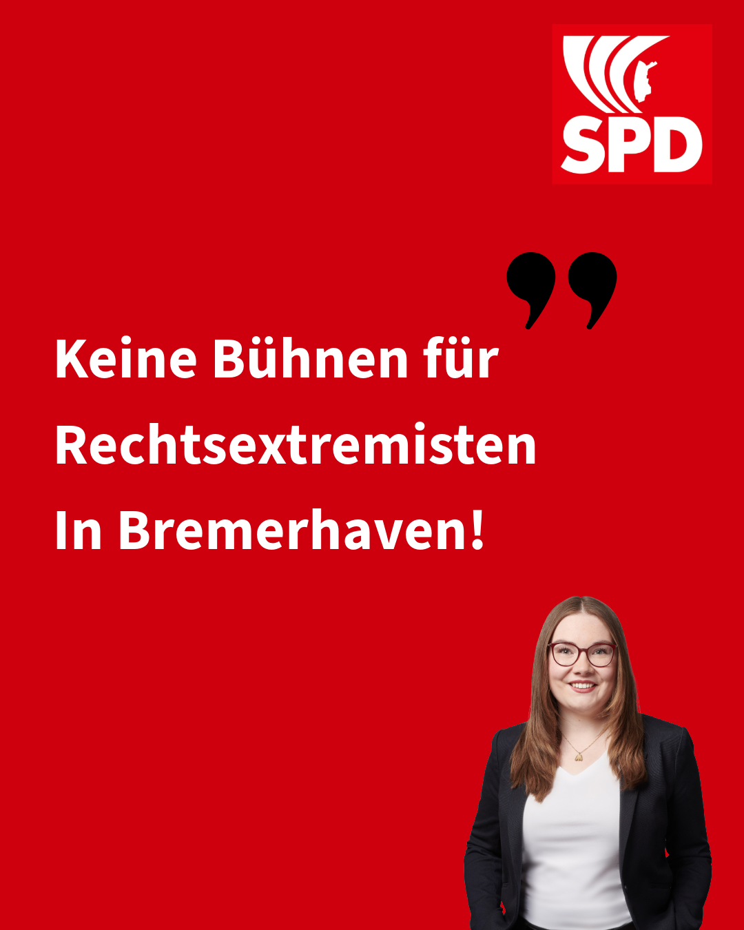 SPD Bremerhaven unterstützt Aktion gegen die AfD Versammlung in Bremerhaven