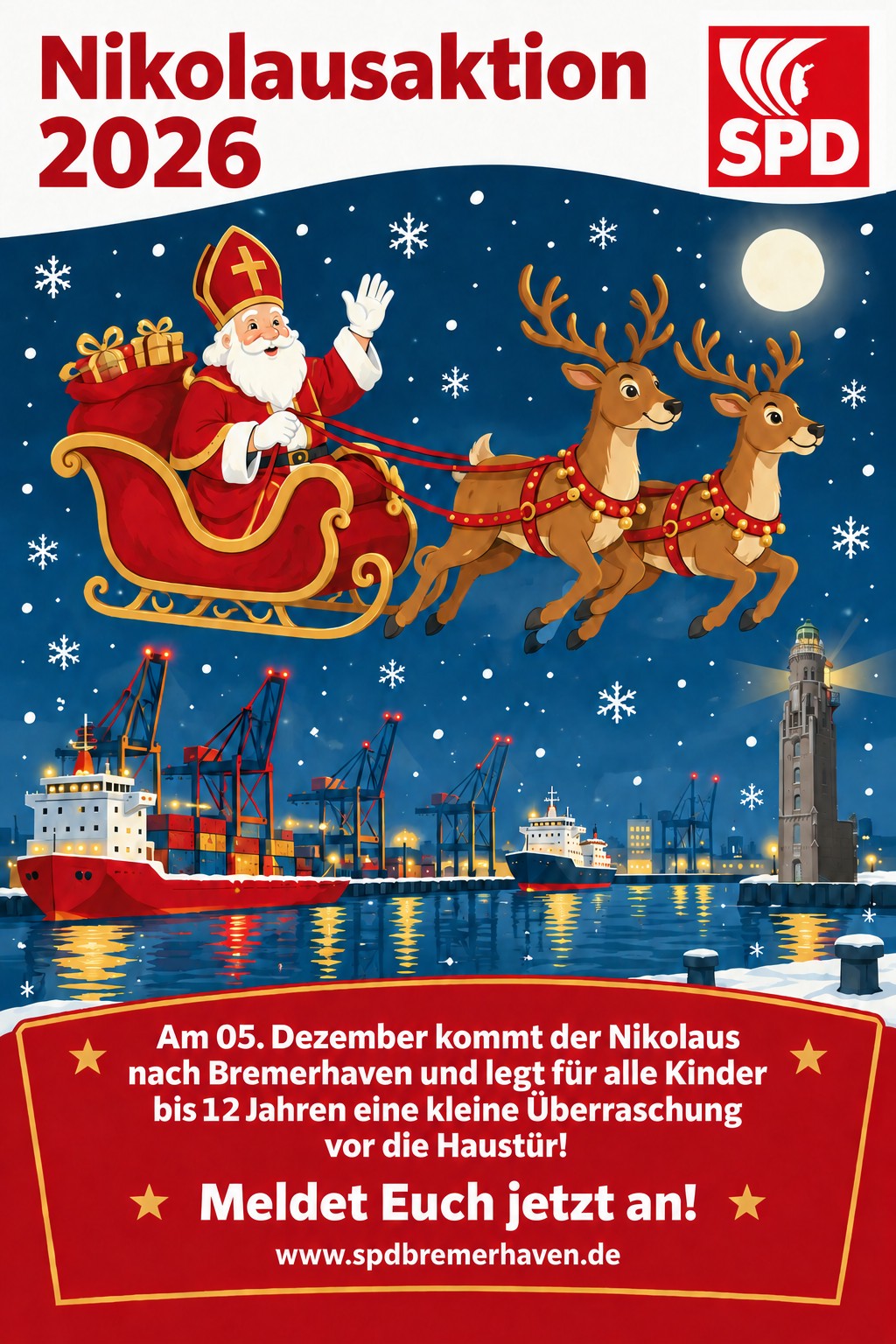 Nikolausaktion 2026 der Bremerhavener SPD: Jetzt Anmelden!